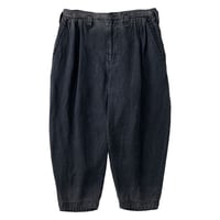 PORTER CLASSIC BLACK LINEN BEBOP PANTS