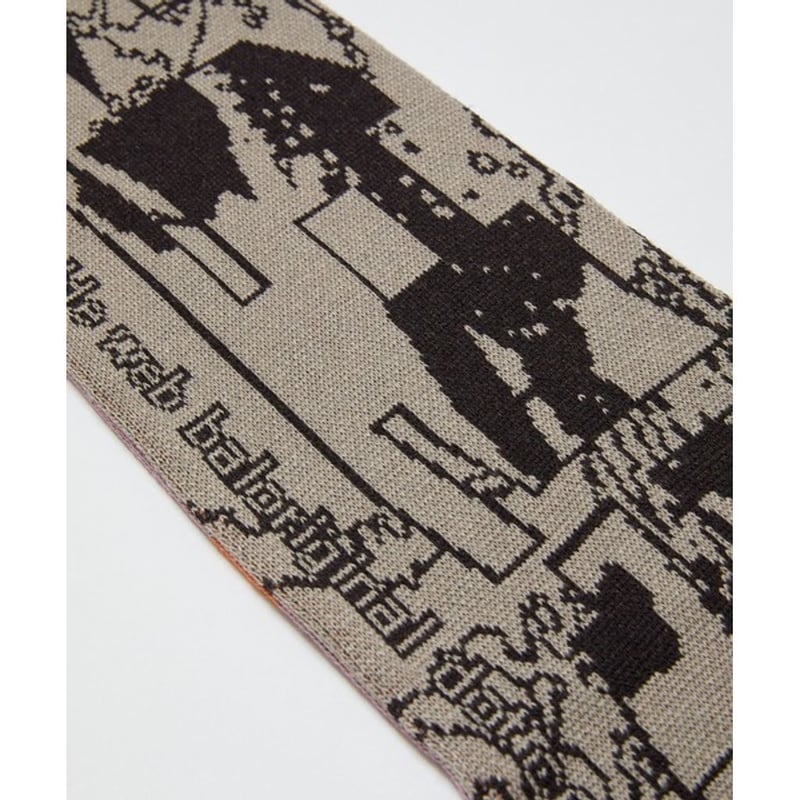 BAL JACQUARD KNIT SOCCER SCARF | MAROON