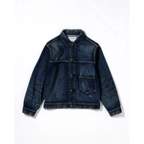 ANACHRONORM DAMAGED DENIM JACKET DARK INDIGO