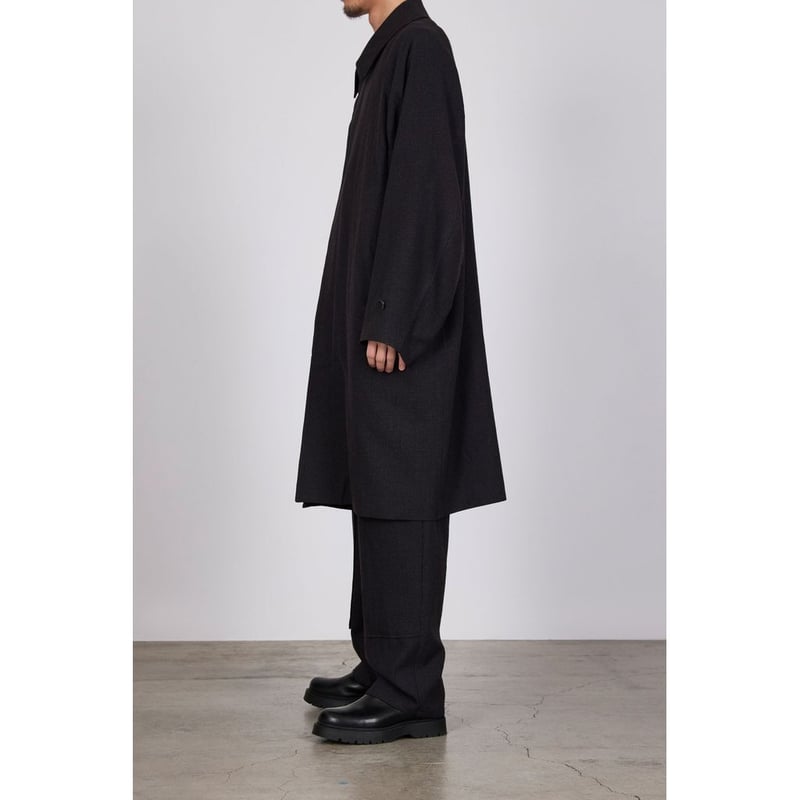 marka TUMBLED WOOL SERGE RAGLAN SLEEVES COAT |