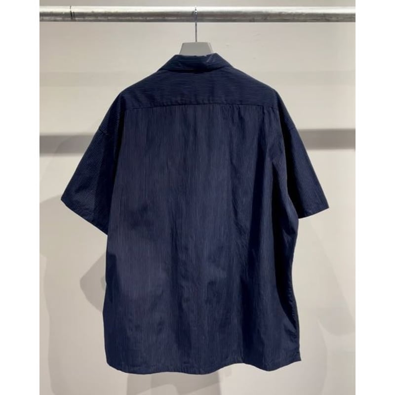PORTER CLASSIC KEROUAC PIN STRIPE SHIRT NAVY |