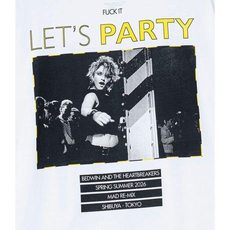 BEDWIN & THE HEARTBREAKERS S/S PRINTED TEE "Lets Party"