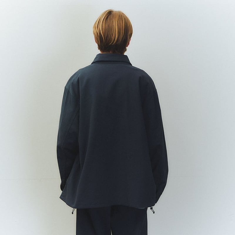 is-ness KERSEY SHIRT JACKET | MAROON