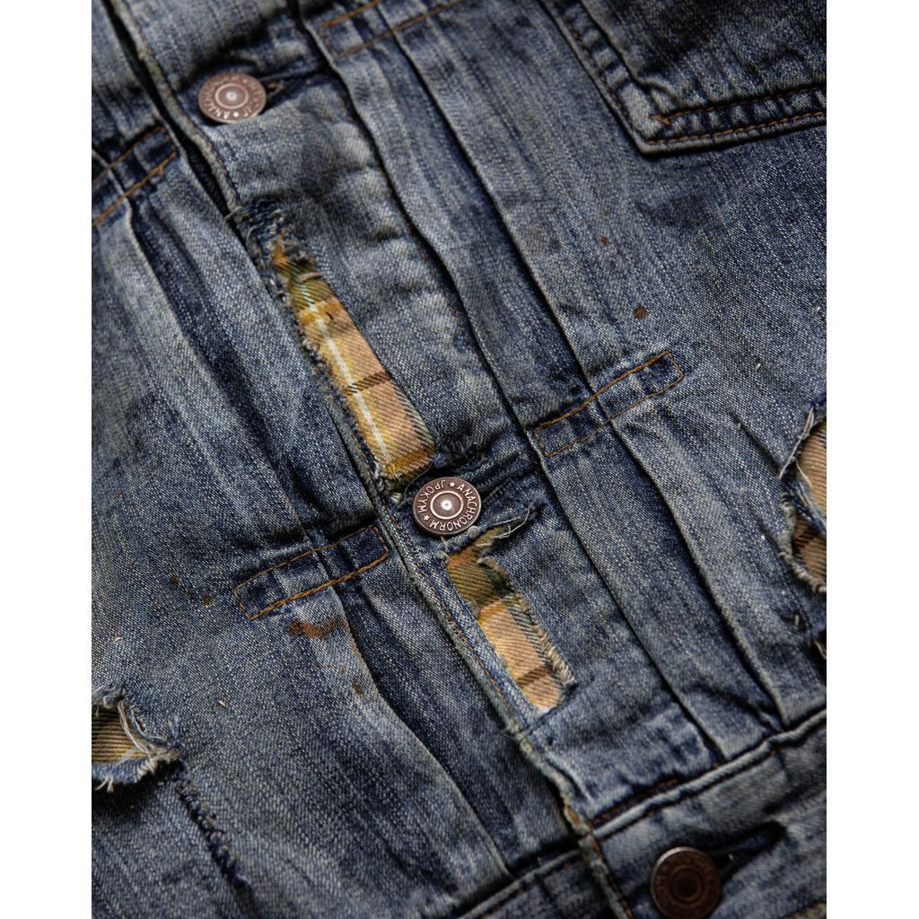 ANACHRONORM CHEAK COMBI DENIM JACKET INDIGO(REM ANACHRONORM CHEAK COMBI DENIM JACKET INDIGO(REM