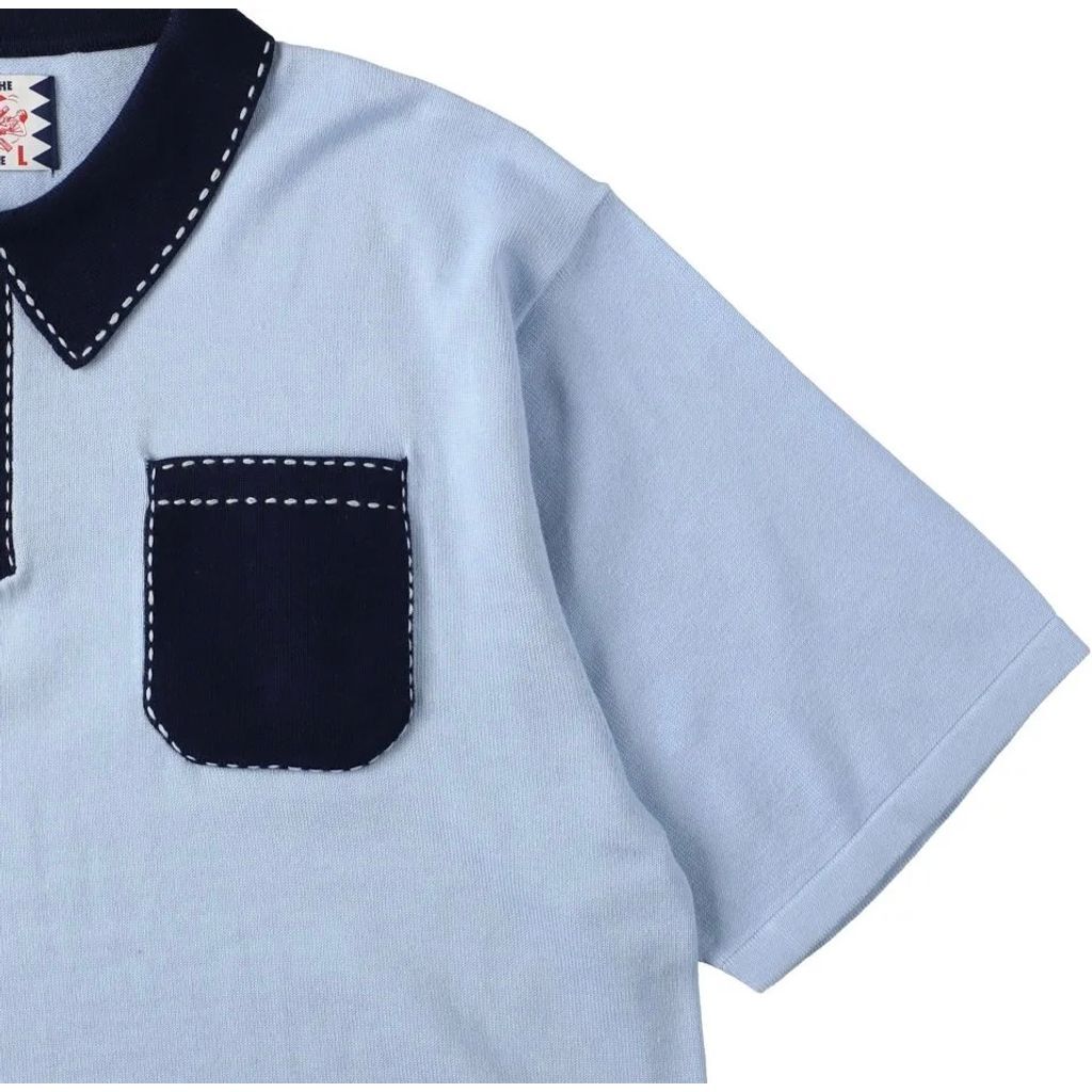 トップス SON OF THE CHEESE Line Polo Knit SON OF THE CHEESE / Line Polo Knit ( BLACK ) |