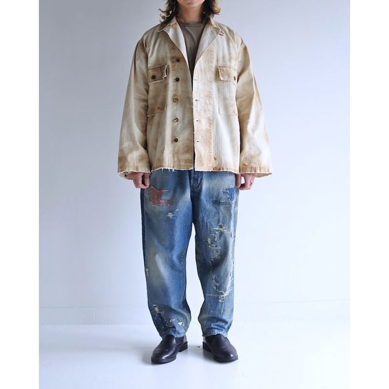 専用　新品 ANACHRONORM リメイクミリタリージャケット ANACHRONORM AN308 DIRTPAINT M-43 JACKET | MAROON