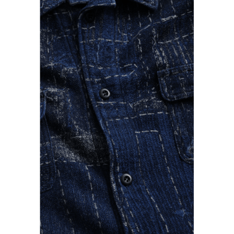 FDMTL FA26SH41JR BORO JACQUARD SHIRT JACKET RINSE