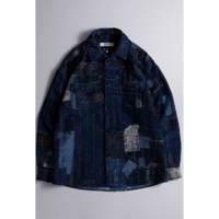 【予約商品】FDMTL FA26SH41JR BORO JACQUARD SHIRT JACKET RINSE