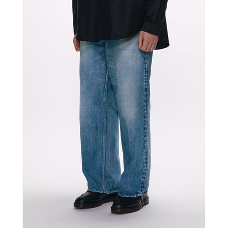 marka ORGANIC COTTON 13.5oz SELVEDGE DENIM WIDE LEG JEANS