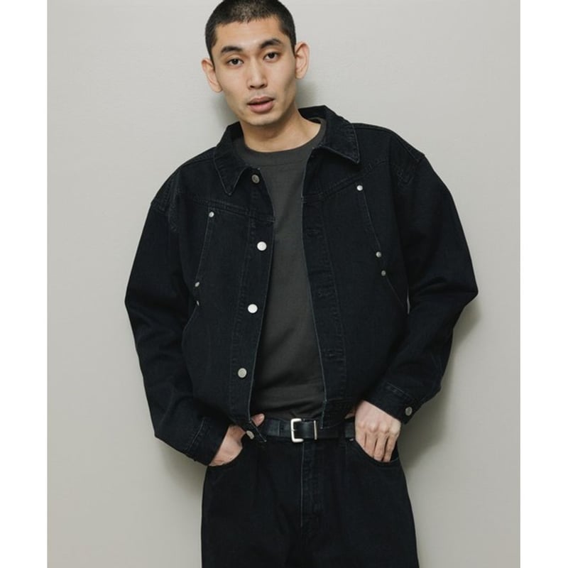 BAL CARB POCKET WASHED DENIM JACKET | MAROON