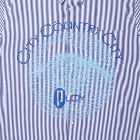 CITY COUNTRY CITY COTTON STRIPE SHIRT_PLOY A ARTWORK BY Abu Qadim Haqq_STRIPE#1