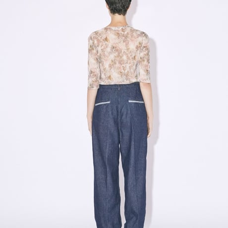 beautiful people left hand twill tuck denim pants