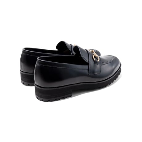 KENFORD MENS TANK SOLE BIT LOAFERS / BLACK