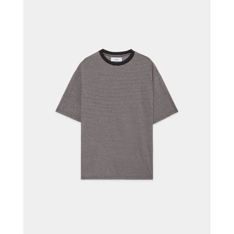 marka Organic Cotton High Twist Knit Border / Crew Neck Tee
