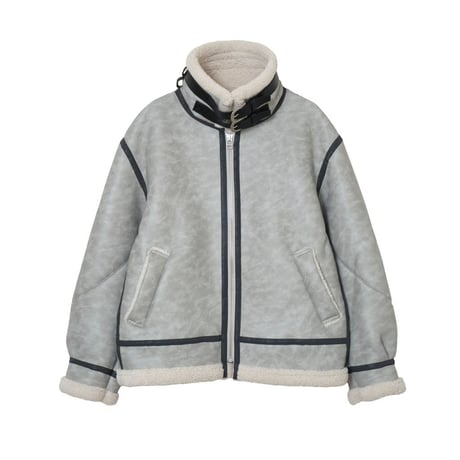 サイズL【新品】MAGIC STICK ラックスファーボンバージャケット グレー CATEGORY MAGIC STICK | MAROON