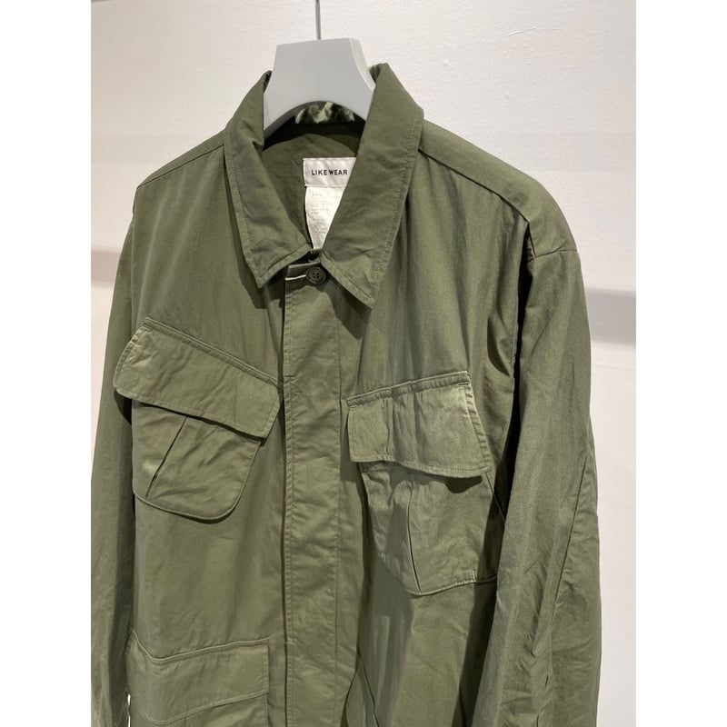 YAECA LIKE WEAR JUNGLE FATIGUE JACKET | MAROON