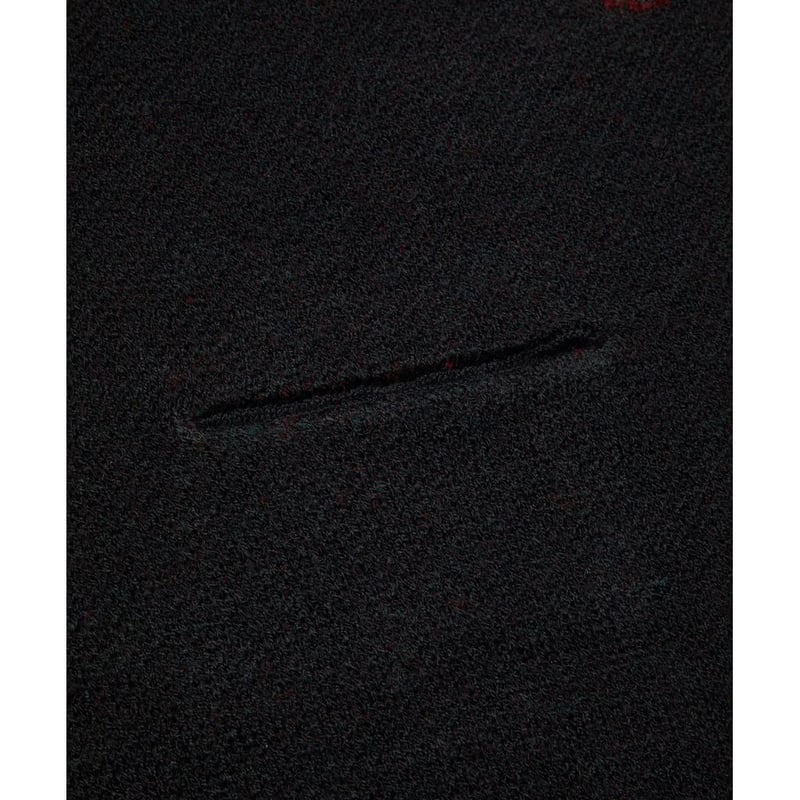 BAL JACQUARD WOOL CARDIGAN | MAROON