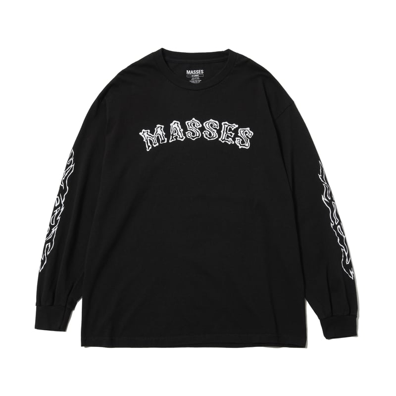 MASSES T-SHIRTS L/S TWIN SKULL | MAROON