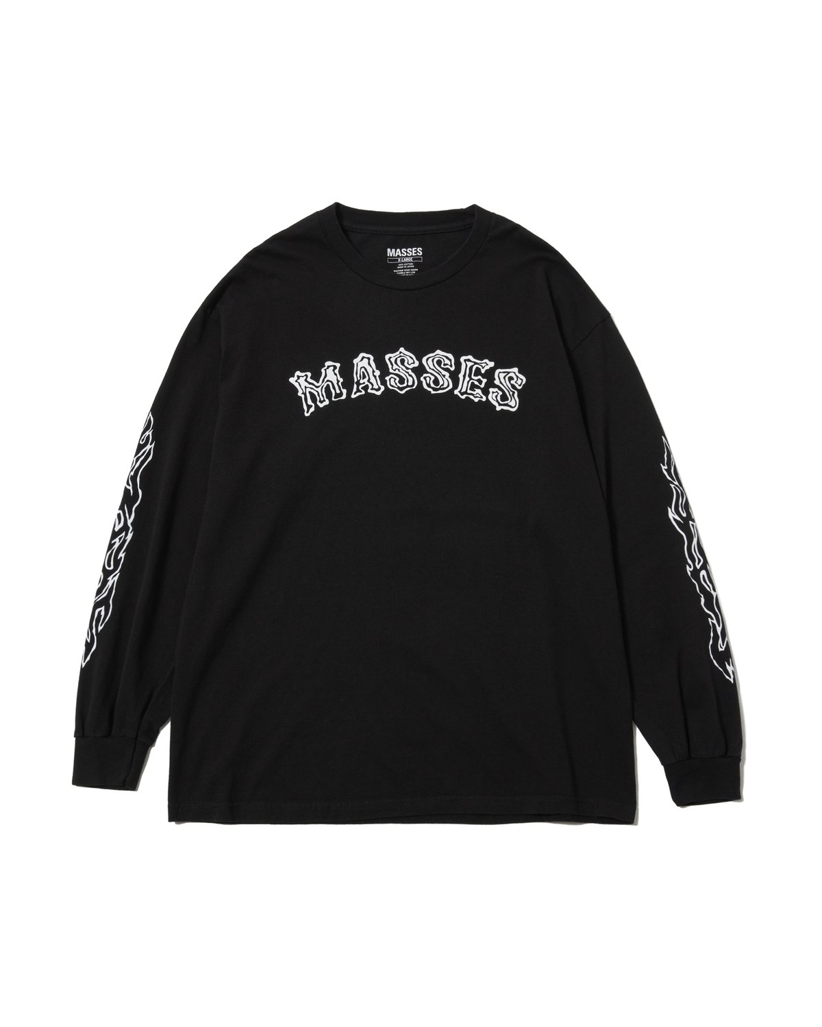 MASSES T-SHIRTS L/S TWIN SKULL | MAROON