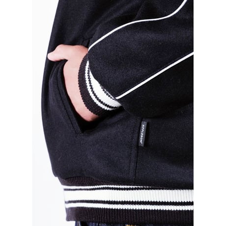 APPLEBUM COLLARED MELTON STADIUM JACKET / 2520604