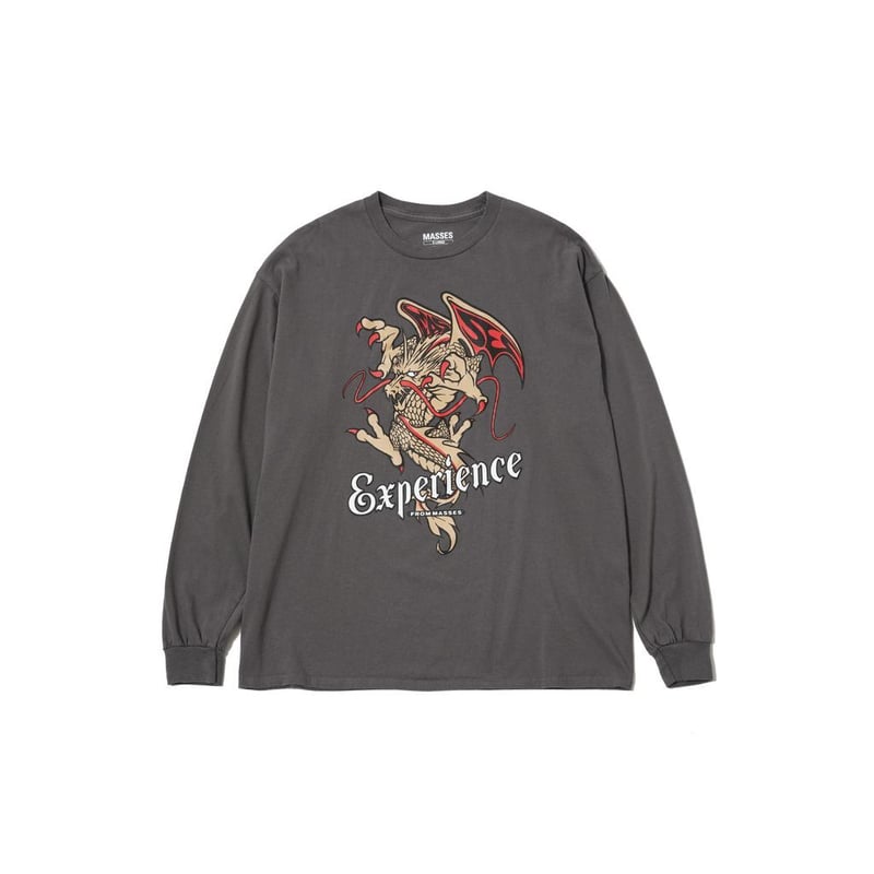 MASSES T-SHIRT L/S DRAGON | MAROON