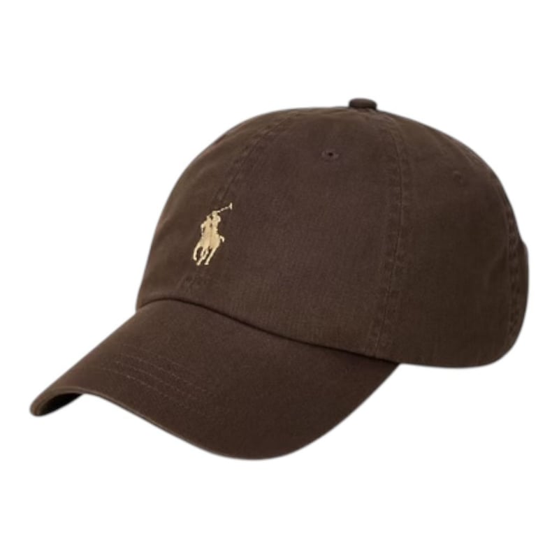 POLO RALPH LAUREN ベースボールキャップ ブラウン　新品 POLO RALPH LAUREN コットン チノ ベースボール キャップ（ナツメグ