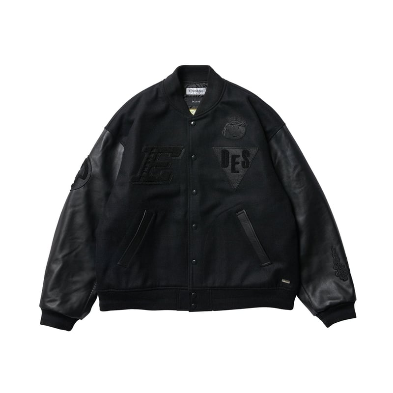 Evisen x DELUXE VAR SITY BOYS JACKET 黒M Evisen x DELUXE VAR SITY BOYS JACKET BLACK | MA