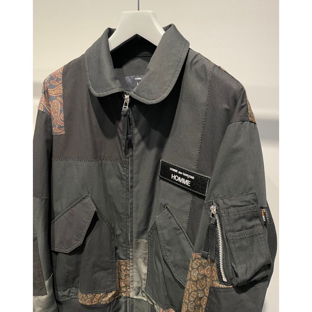 COMME des GARCONS HOMME 多素材パッチワーク ミリタリー