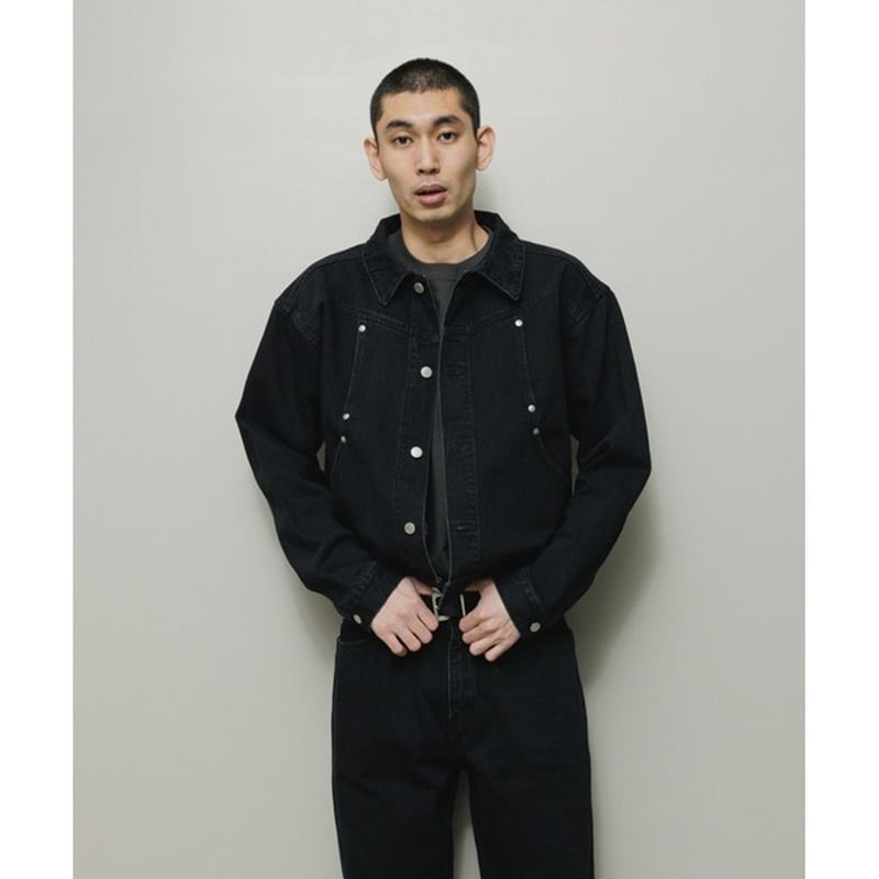 BAL CARB POCKET WASHED DENIM JACKET | MAROON