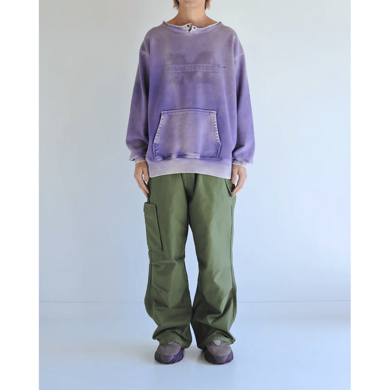 トップス ANACHRONORM W PRINT CUT-OFF SWEAT PARKA ANACHRONORM W