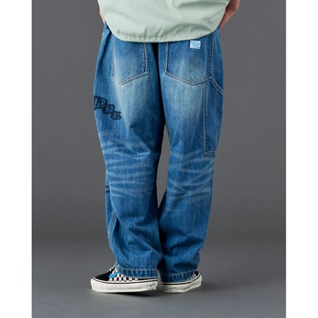 Liberaiders  DAMAGED DENIM SARROUEL PANTS
