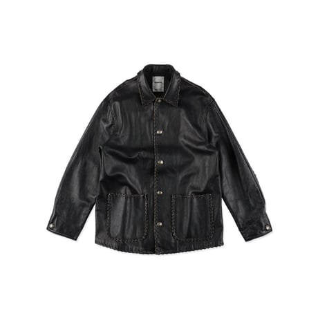 BOW WOW BRAIDED LEATHER COVERALL