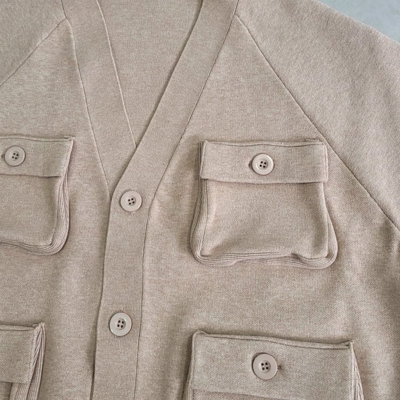 VOO × AMBERGLEAM Fisherman Knit Cardigan | MAROON 