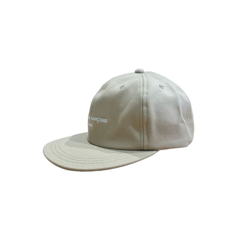 COMME des GARCONS HOMME LOGO CAP BEIGE | MAROON