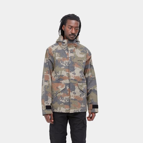 CARHARTT WIP PROSPECTOR JACKET-Trail Print, Woodland / Black