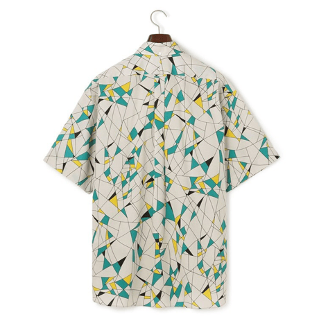 J.PRESS ORIGINALS Vintage Print Half Sleeve Shirt / B.D. / Baggy-Fit