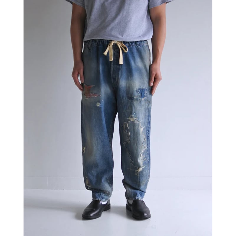 ARCHI アーキ 120Z DENIM EASY PANTS AZ WIDE DENIM PANTS｜ANREALAGE