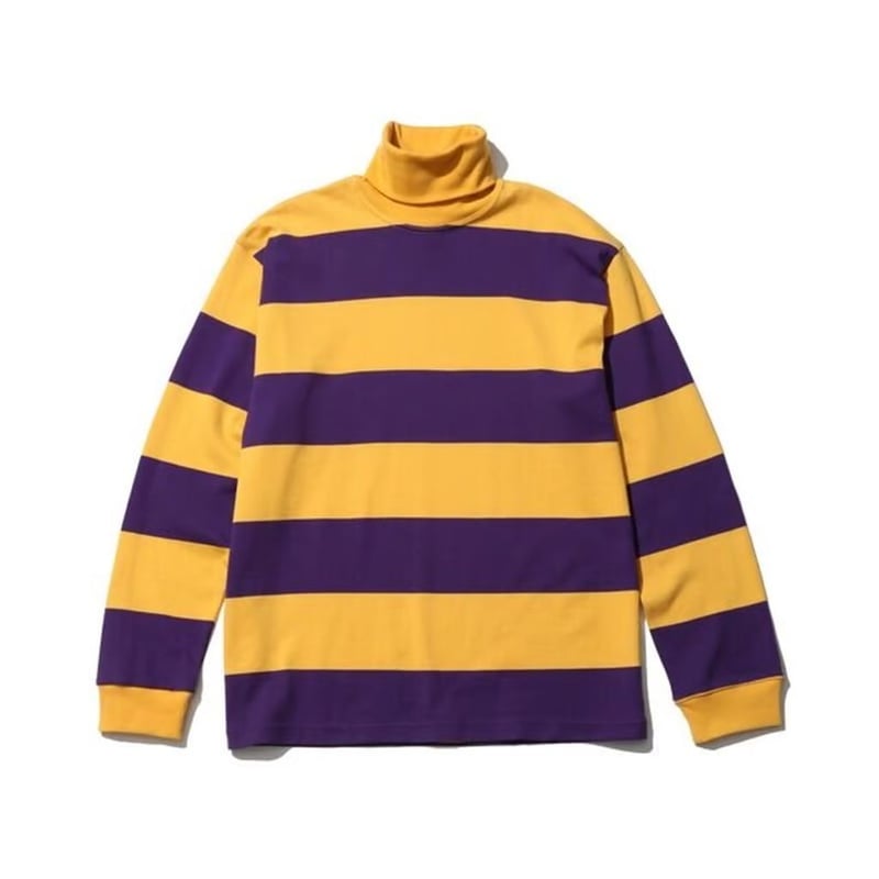 TapWater “Wide Border Turtle Neck L/S Tee | MAR