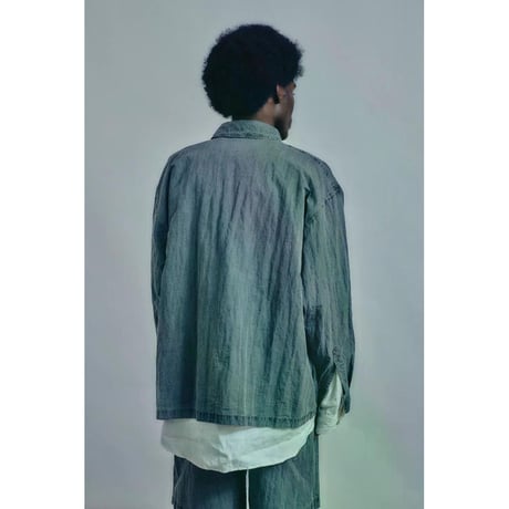 is-ness Pigment-Dyed long-Sleeve Shirt