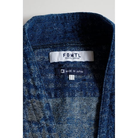 FDMTL BORO JAQUARD HAORI SHIRT RINSE