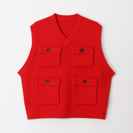 AMBERGLEAM × VOO Fisherman Knit Vest