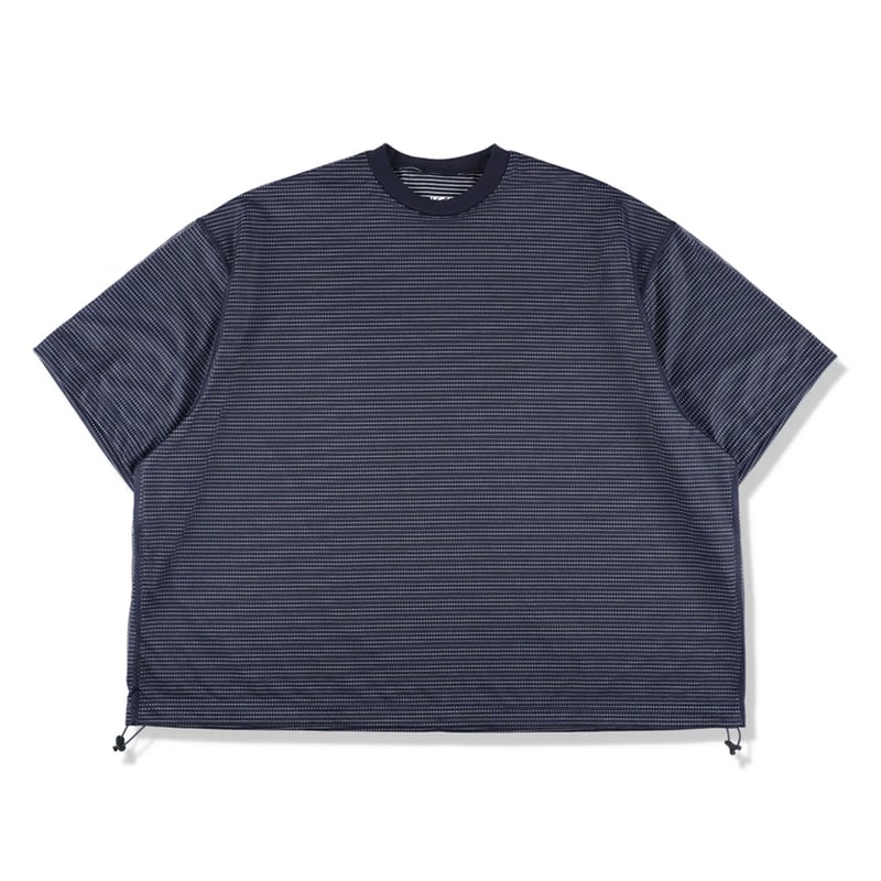 is-ness BALLOON BORDER LAYERED MESH T-SHIRT | M
