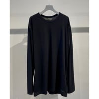 Y's for men Y's for men LOGO PRINT LONG SLEEVE T-SHIRTS（BLACK）
