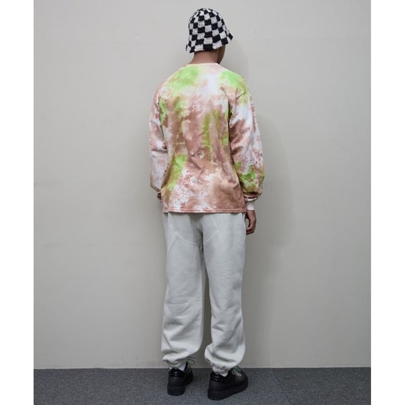 BAL LOGO TIE DYE LS TEE by YUKIDYE | MAROON