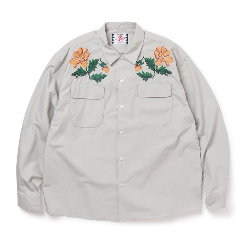 SON OF THE CHEESE Flower embroidery Shirt | MAR...