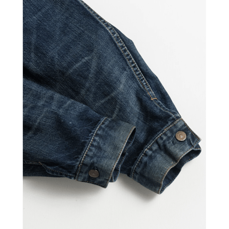 ANACHRONORM DAMAGED DENIM JACKET DARK INDIGO