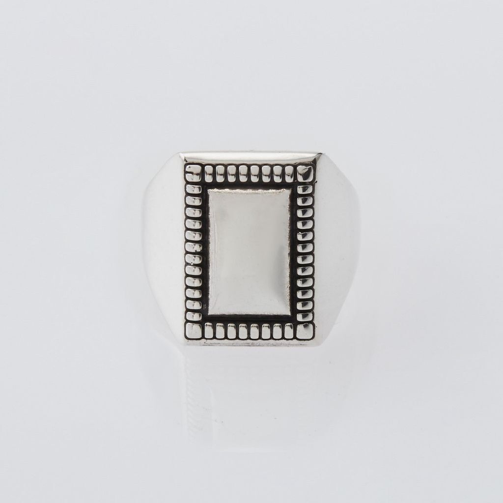 XOLO JEWELRY Square Mirror Ring | MAROON