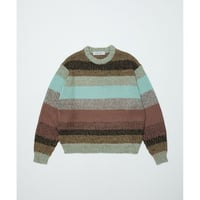 【予約商品】BAL BAL-2221 GRADATION STRIPE CREWNECK SWEATER