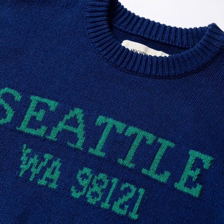 ANACHRONORM AN249 SEATTLE JACQUARD KNIT NAVY