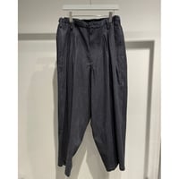 Y's for men INK-DYED HOUNDSTOOTH 12 TUCKS PANTS